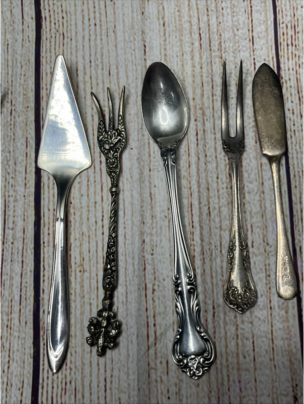 Lots Of 11 Miniature Serving Utensils For Charcuterie Board Silver Plated